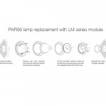 LM series LED pool light PAR56 replacement