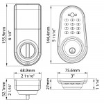 RTD keyless keypad door lock